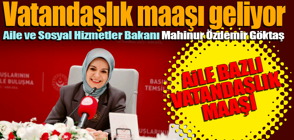 Vatandaşlık maaşı geliyor