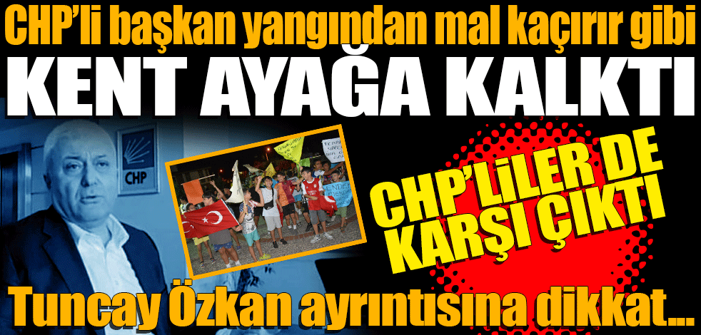 Yangından mal kaçırır gibi... Kent ayağa kalktı