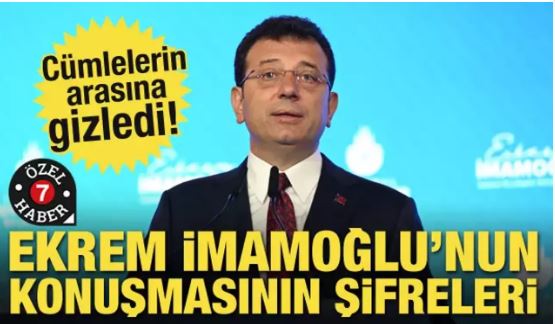 Cümlelerin arasına gizledi!