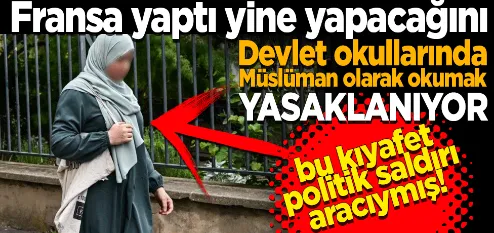 Fransa yaptı yine yapacağını! 