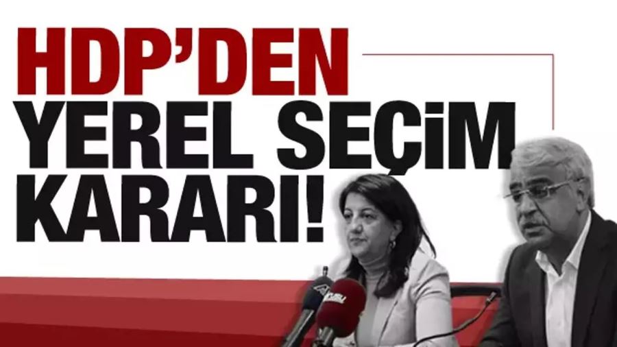 HDP yerel seçimler için kararını verdi