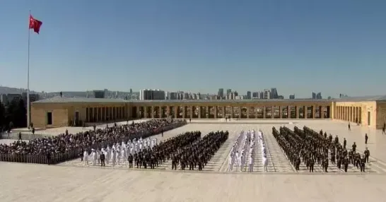 Cumhurbaşkanı Erdoğan ve devlet erkanı Anıtkabir