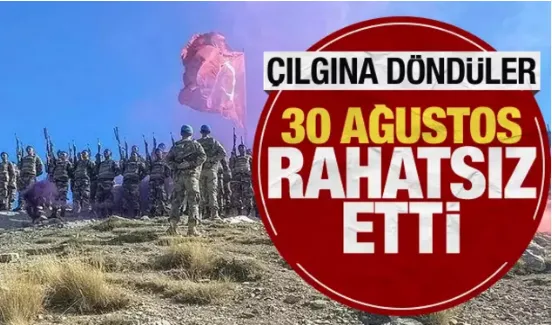 30 Ağustos kutlaması rahatsız etti! Çılgına döndüler 