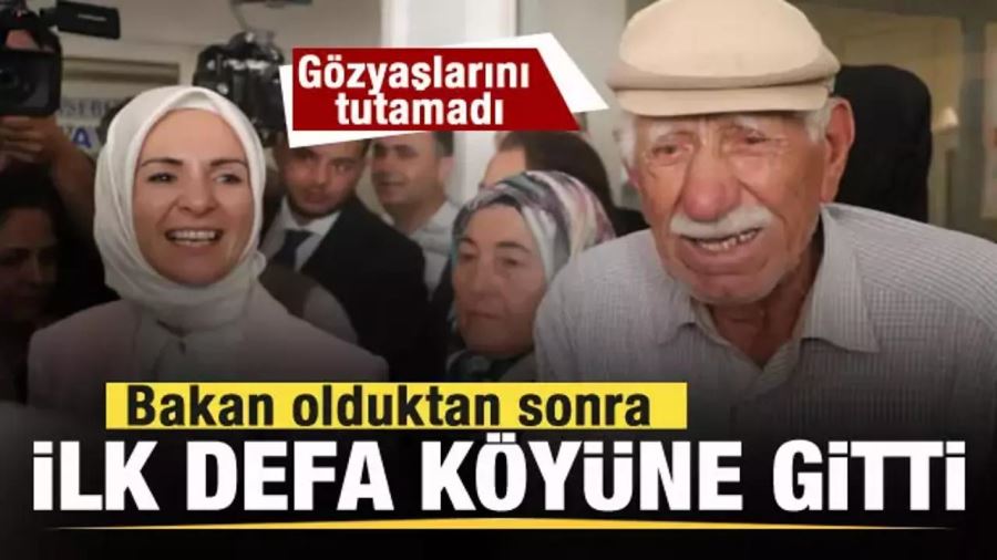 Bakan Mahinur Özdemir Göktaş köyüne gitti! Vatandaş gözyaşlarını tutamadı