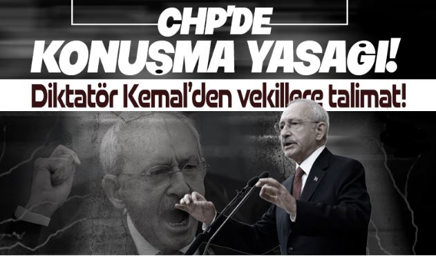 CHP’de konuşma yasağı!