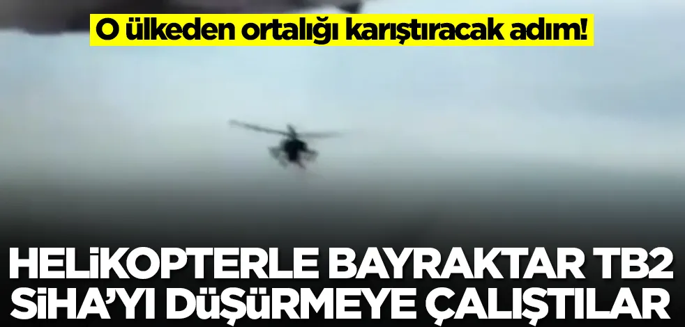 Helikopterle Bayraktar TB2 SİHA