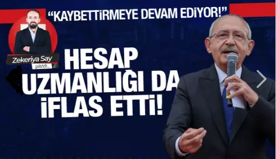 Hesap uzmanlığı da iflas etti! 