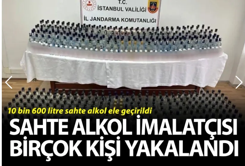 Sahte alkol imalatçılarına 