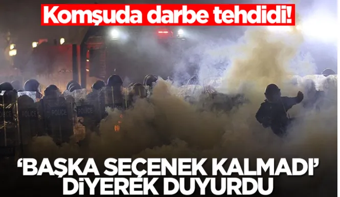 Komşuda darbe tehdidi! 