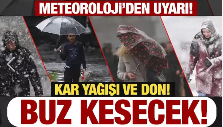 Kar var! Don bekleniyor! Meteoroloji