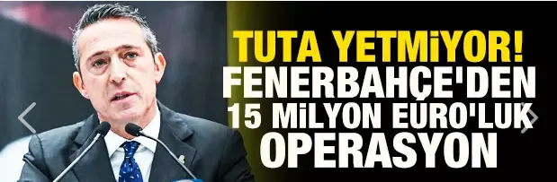 Tuta yetmiyor! Fenerbahçe