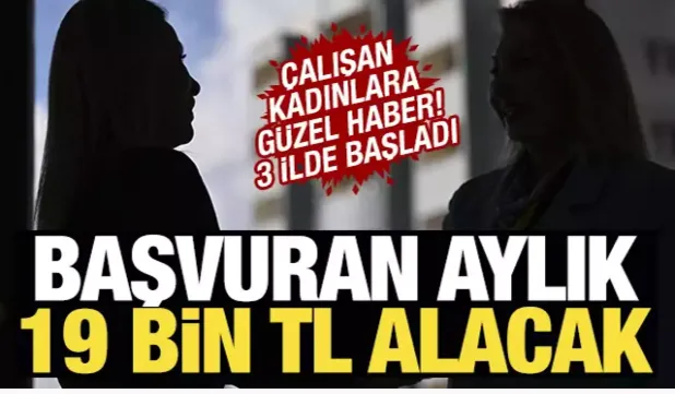 Çalışan anneye 19 bin TL