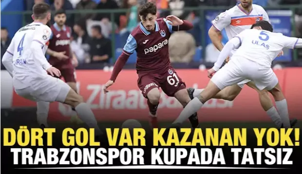 Trabzonspor kupada tatsız!