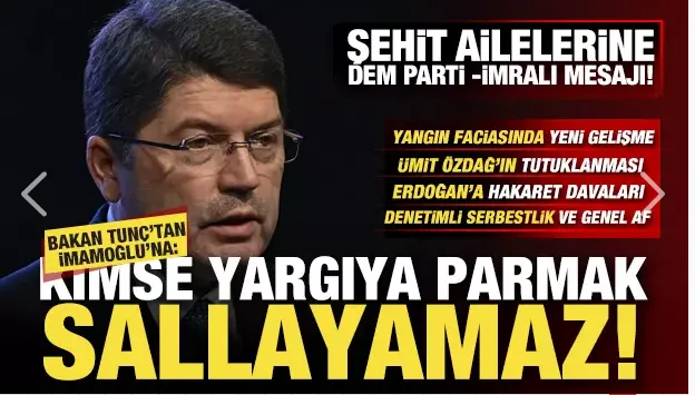 Bakan Yılmaz Tunç