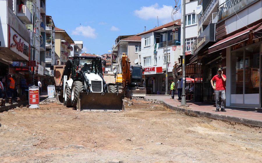 Kocaeli Kuruçesme’de sokaklar yenileniyor