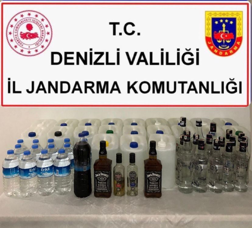 170 litre kaçak raki ele geçirildi