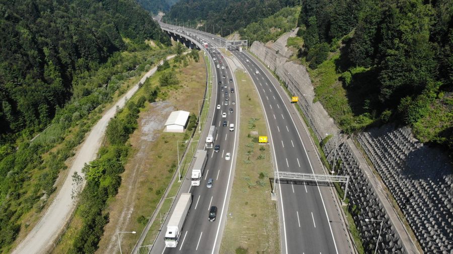 Bolu’da bayram trafigi yogunlugu basladi