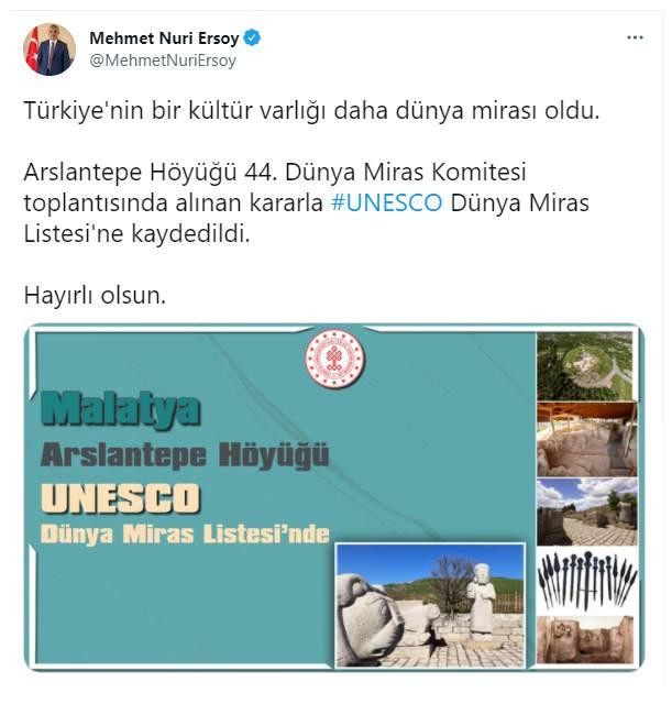 Arslantepe Höyügü, UNESCO Dünya Miras Listesi