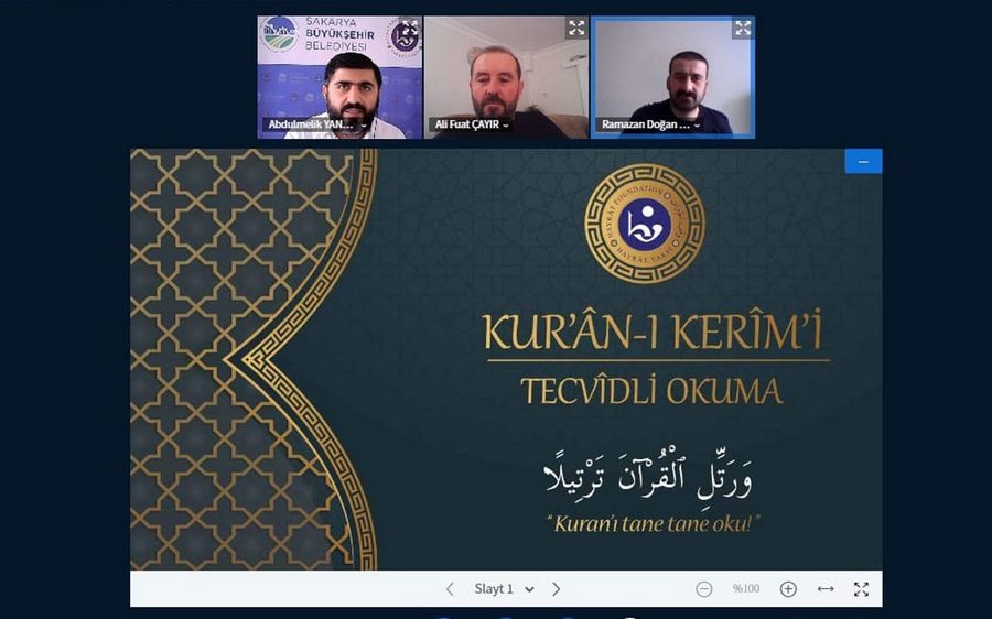 Sakarya’da Osmanli Türkçesi ve Kur’an-i Kerim’i online ögrendiler