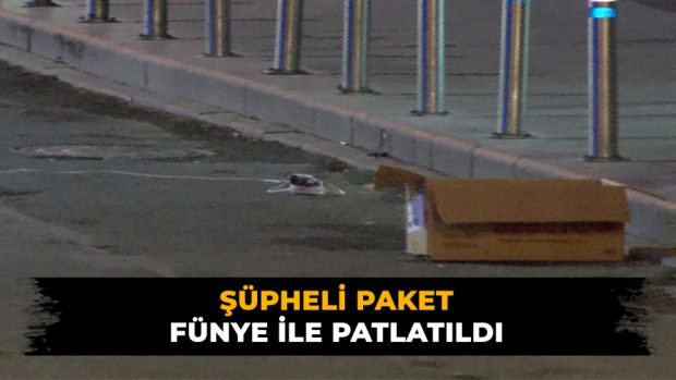 AK Parti binasi önüne birakilan süpheli paketten bomba çikti