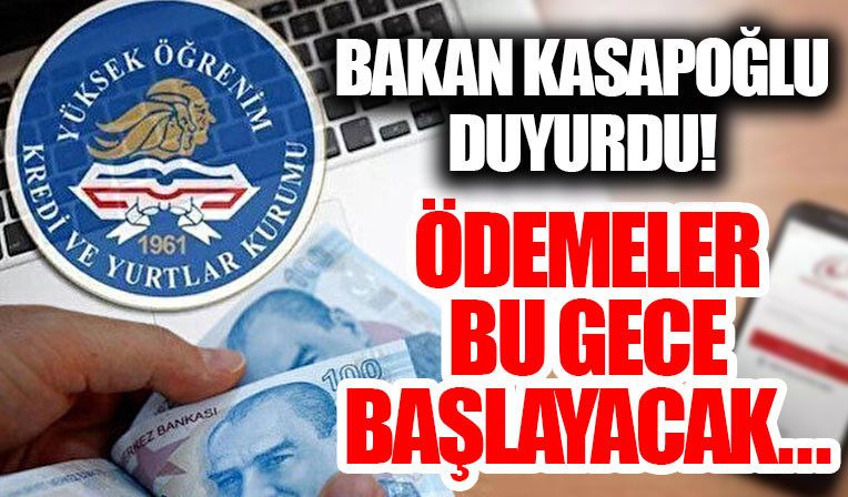 Bakan Kasapoglu duyurdu! Bu gece hesaplarda olacak