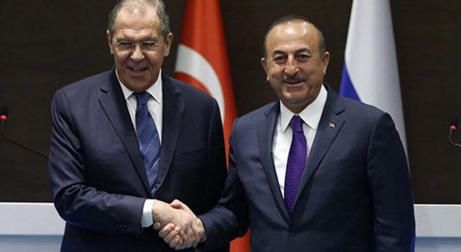 Disisleri Bakani Mevlüt Çavusoglu, Rus mevkidasi Lavrov ile görüstü