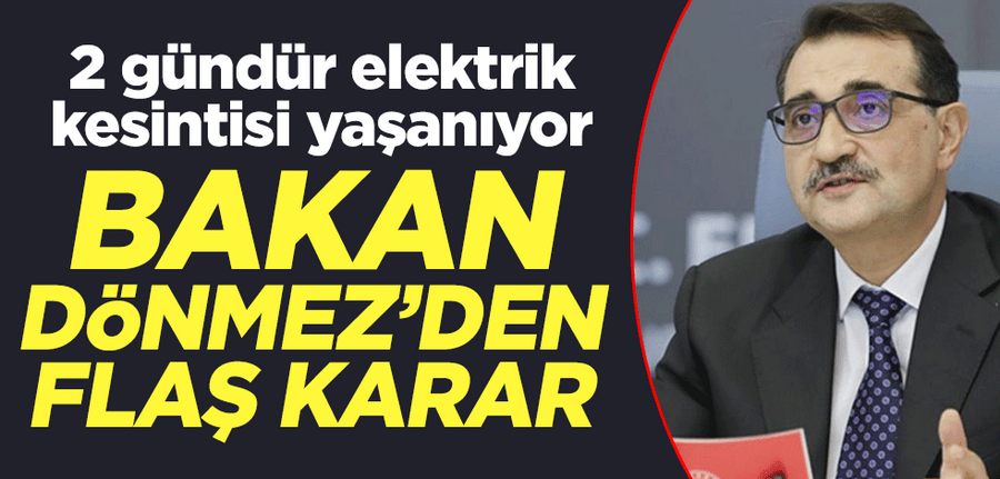 Enerji ve Tabii Kaynaklar Bakan o sehre gidiyor!