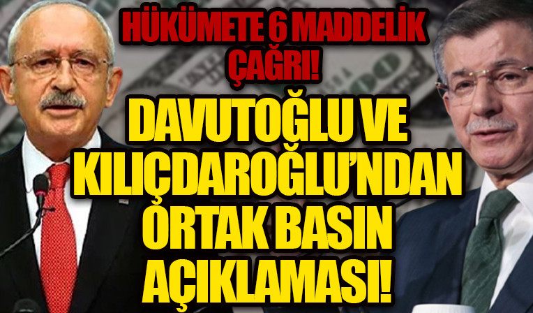 Kemal Kiliçdaroglu ve Ahmet Davutoglu