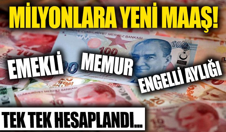 Milyonlara yeni zamli maas geliyor