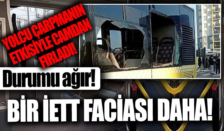 Park halindeki araca çapti yolcu camdan firladi!